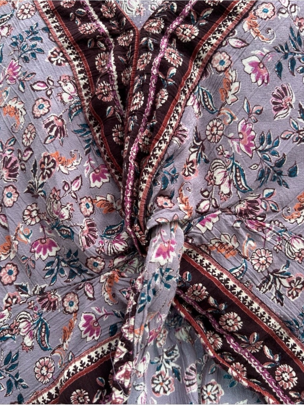 2 Items: Rachel Roy Print Geometric Long Sleeve Blouse AND LOLA P. Crop Boho - Picture 6 of 7